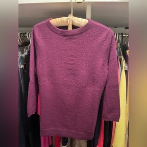 100% cashmere Talbots purple sweater